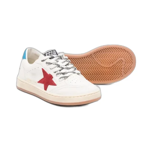 Ball Star-Patch Lace-Up Sneakers