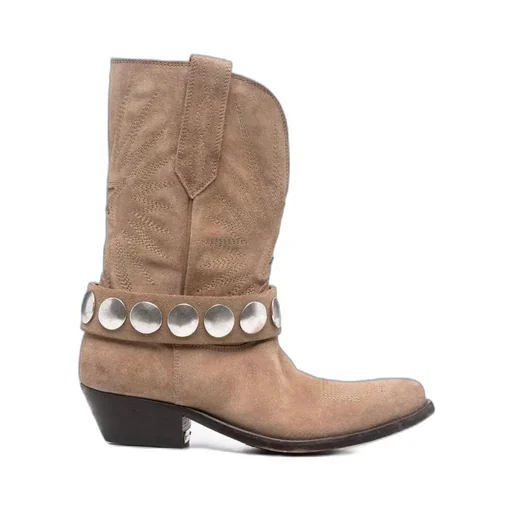 Buckle-Fastening Suede Boots