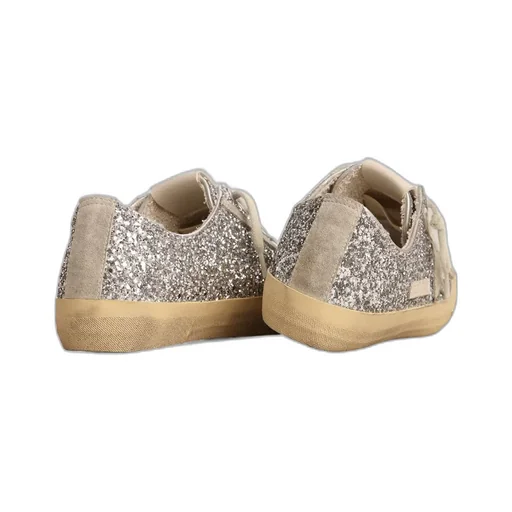 V-Star Glittered Lace-Up Sneakers