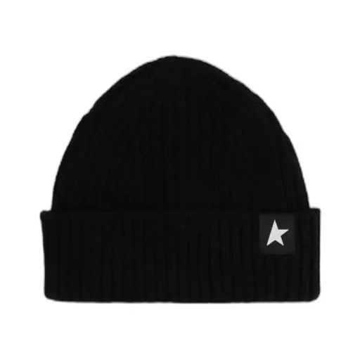 Star Patch Ribbed Beanie