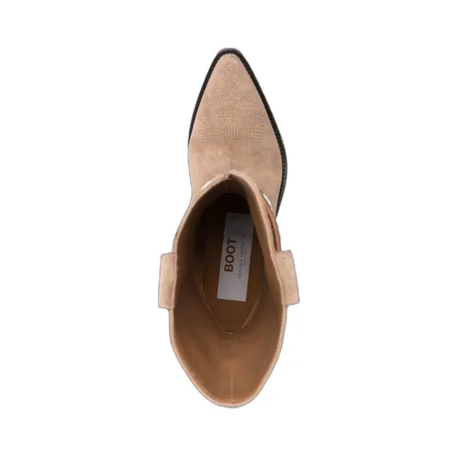 Buckle-Fastening Suede Boots
