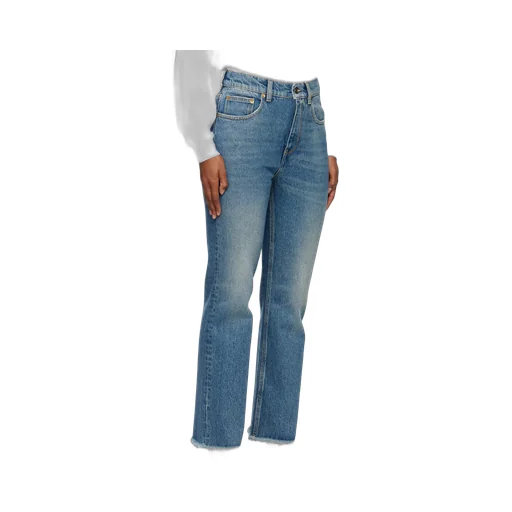 Logo Patch Flared Jeans