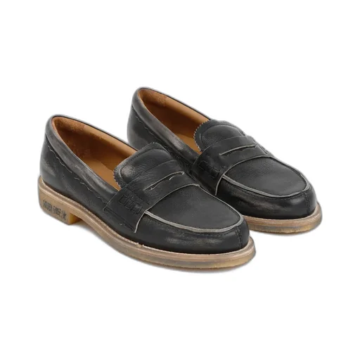 Round-Toe Penny Loafers