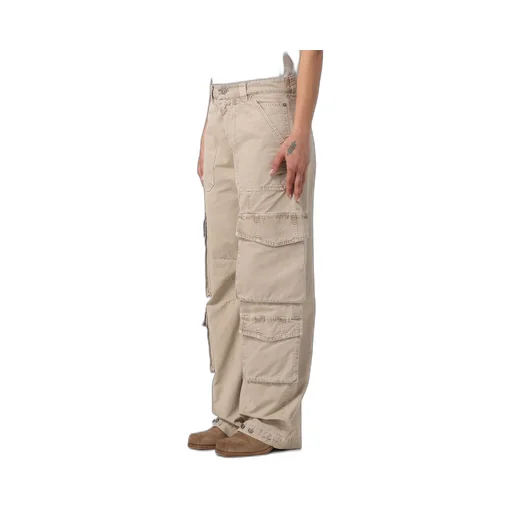 Wide-Leg Cargo Trousers