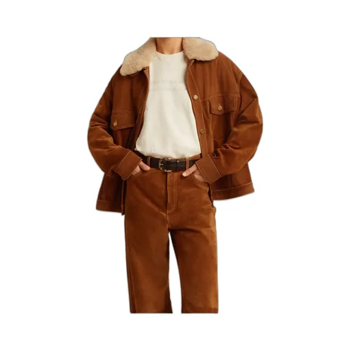 Buttoned Corduroy Jacket