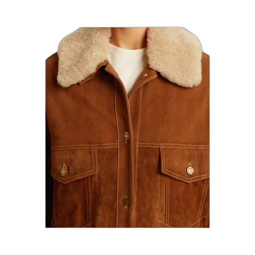 Buttoned Corduroy Jacket