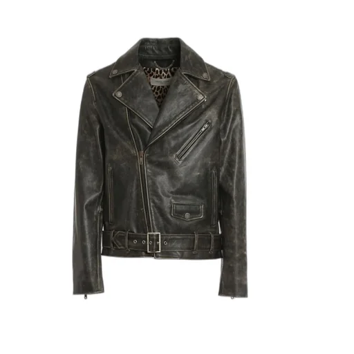 Zipped Biker Jacket