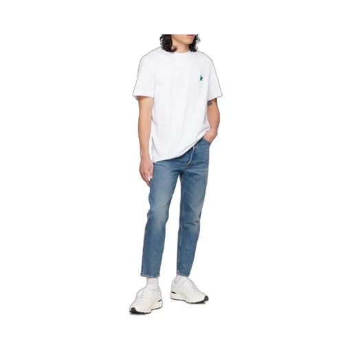 Washed Effect Straight Leg Jeans