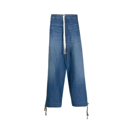 Drawstring Denim Trousers