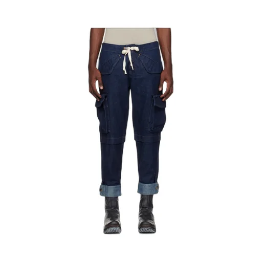 Tie Denim Trousers