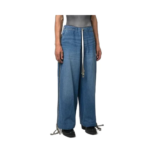 Drawstring Denim Trousers
