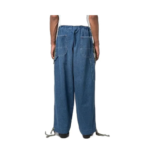 Drawstring Denim Trousers