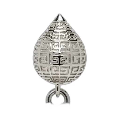 G Stud Earring In Metal With Pearl