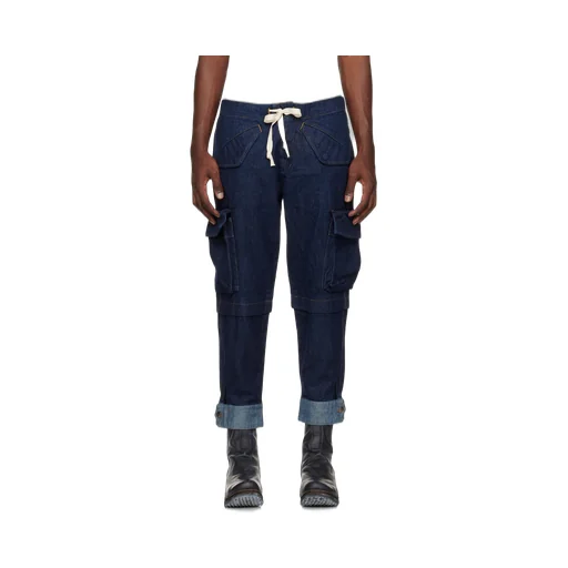 Tie Denim Trousers