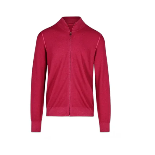 Zip-Up Ribbed Cardigan