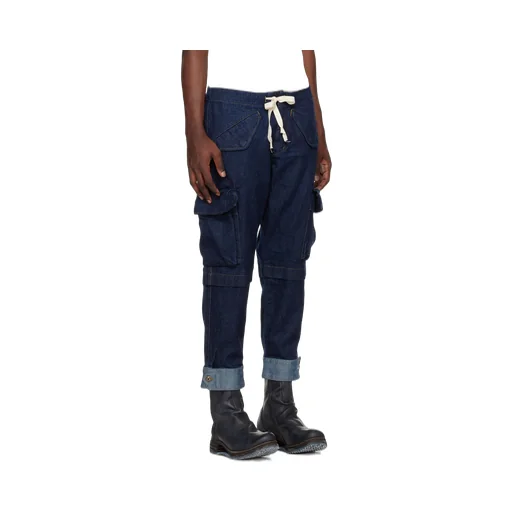 Tie Denim Trousers