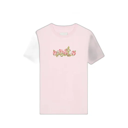 T-Shirt In Cotton With Roses Print