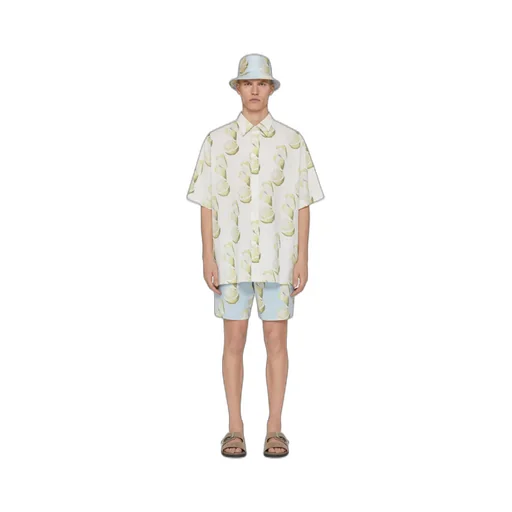 Printed Shirt In Cotton Seersucker