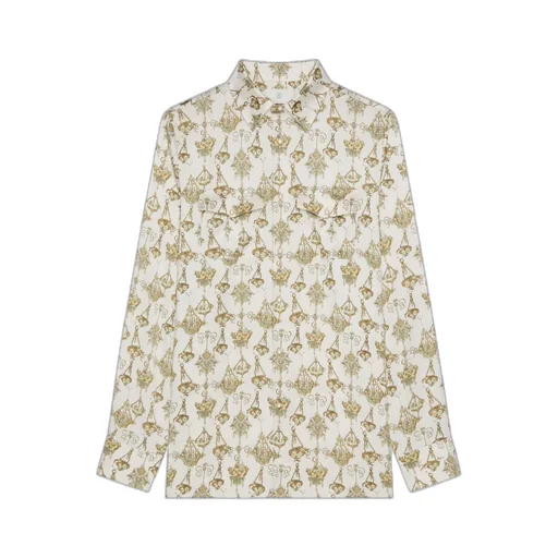 Chandelier Printed Long-Sleeved Shirt