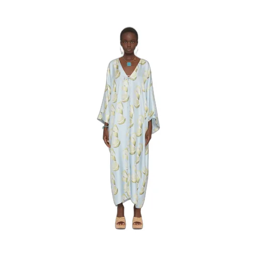 Printed Kaftan In Silk
