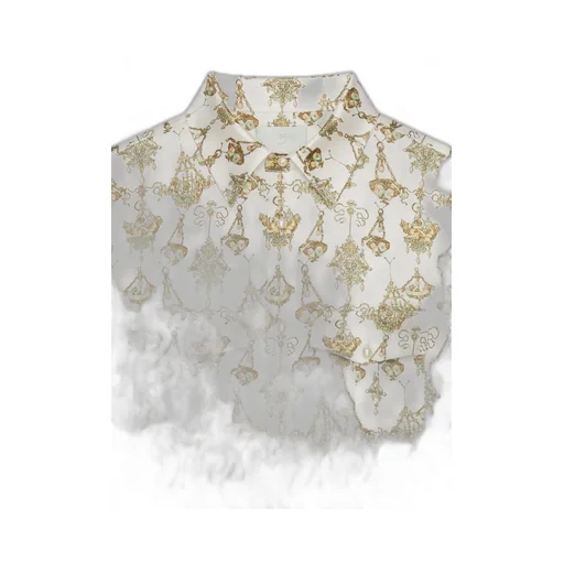 Chandelier Printed Long-Sleeved Shirt