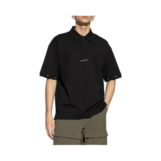 Logo Embroidered Short-Sleeved Polo Shirt