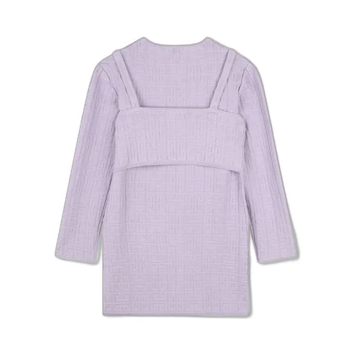 4G-Jacquard Layered Dress