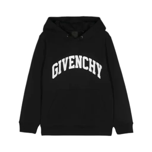 Logo-Printed Long-Sleeved Drawstring Hoodie