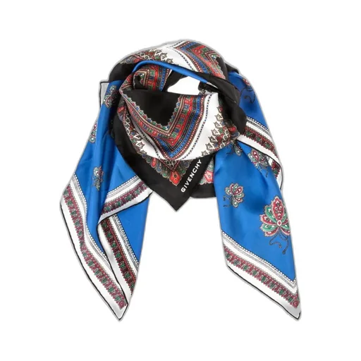 Logo Printed Silk Scarf