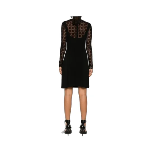 4G Flocked Midi Dress