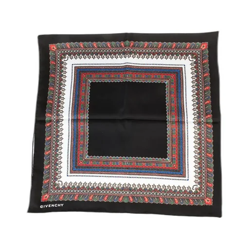 Logo Printed Silk Scarf