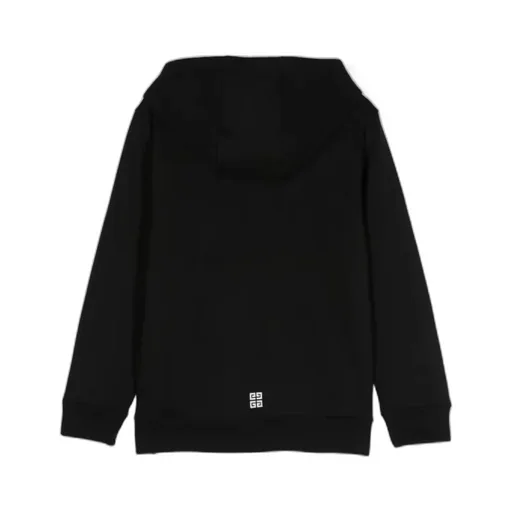 Logo-Printed Long-Sleeved Drawstring Hoodie