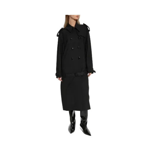 Double-Breasted Belted Coat