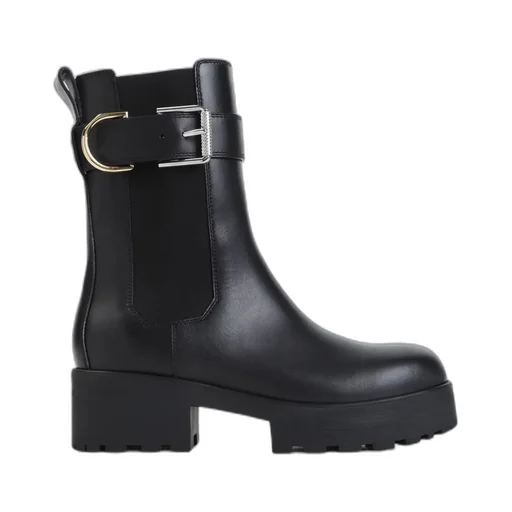 4G Debossed Buckled Chelsea Boots