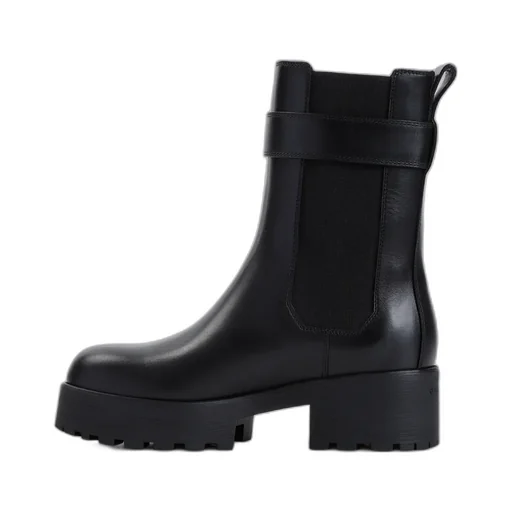 4G Debossed Buckled Chelsea Boots