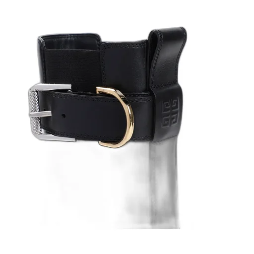 4G Debossed Buckled Chelsea Boots