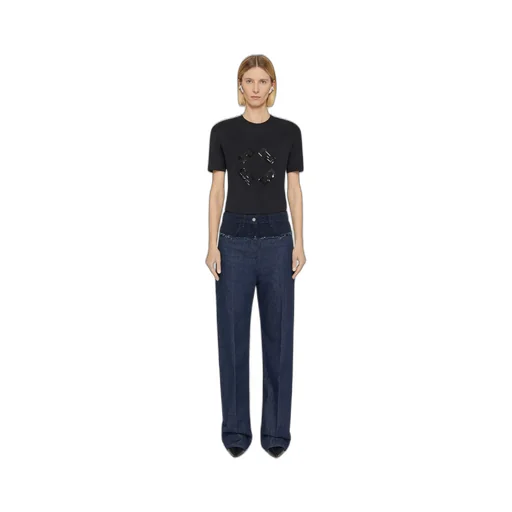 Sequin Embellished Crewneck T-Shirt