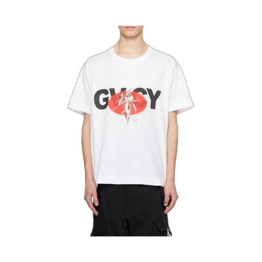 Gvcy And Flower Printed Crewneck T-Shirt
