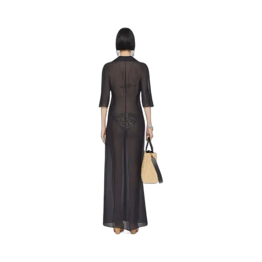 Dress In Silk And Linen