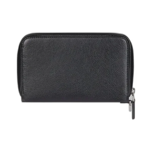 Voyou Wallet With Strap In Grained Leather