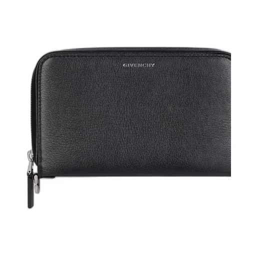 Voyou Wallet With Strap In Grained Leather