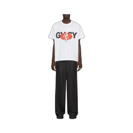 Gvcy And Flower Printed Crewneck T-Shirt