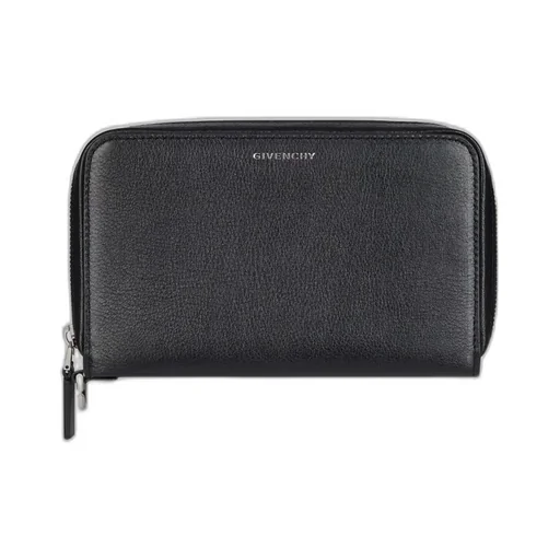 Voyou Wallet With Strap In Grained Leather