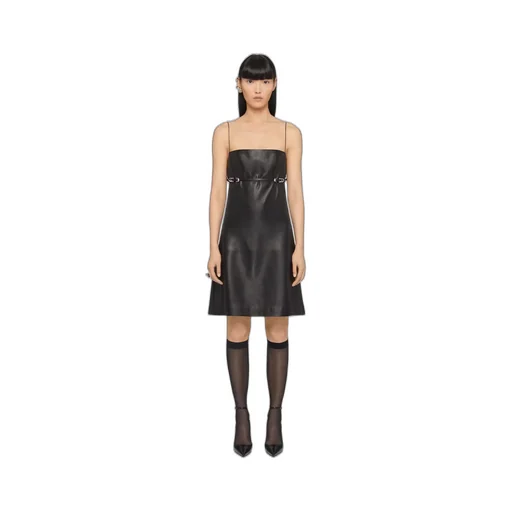Voyou Leather Mini Dress
