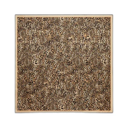 Leopard Print Square Scarf