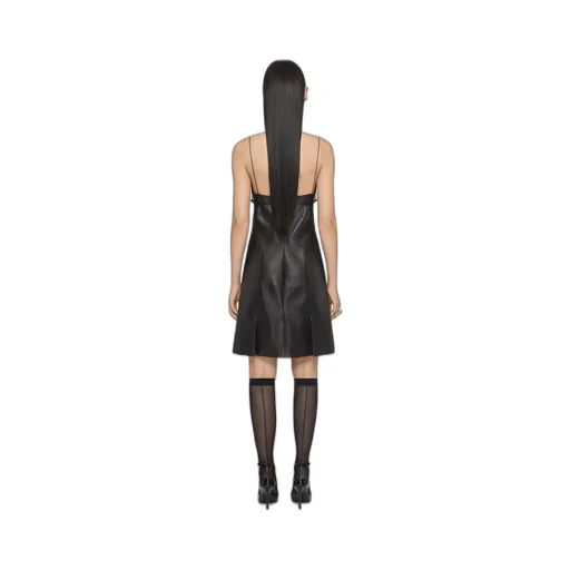 Voyou Leather Mini Dress