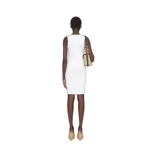 4G Plaque Ribbed-Knit Tank Dress