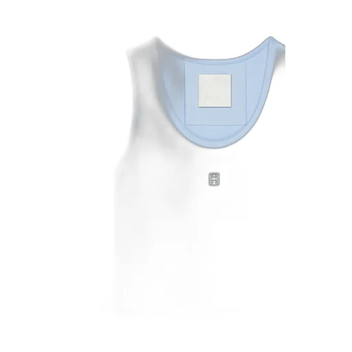 4G Plaque Ribbed-Knit Tank Dress