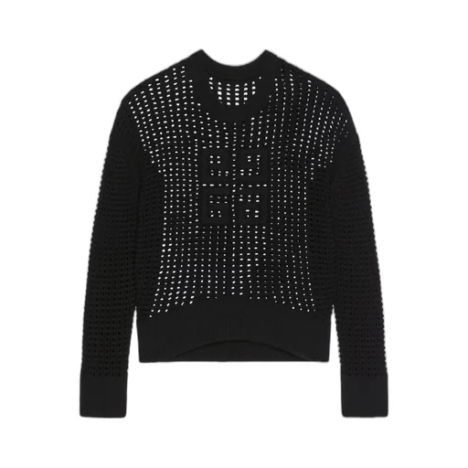 4G Crochet-Knit Oversized Jumper