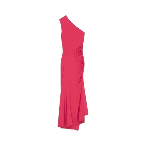 Asymmetric Draped Dress In Crepe Jersey